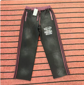 Vale Valley Retro High Street Washed Black Track Pants