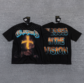 GLAZAGOD Blessed in the Vision Graphic T-Shirt