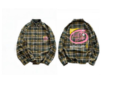False Perception Angle Inside Plaid Flannel Shirt