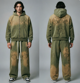 Vale Forever Olive Cross Vintage Tracksuit Set