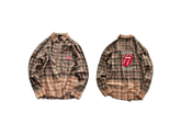 False Perception Rolling Stones Brown Cream Flannel