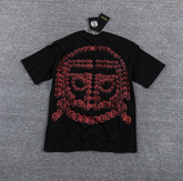 GLAZA GOD Roses & Roses Red Skull Graphic T-Shirt