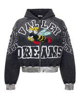 Vale Forever Anthem Zip Up Hoodie Black