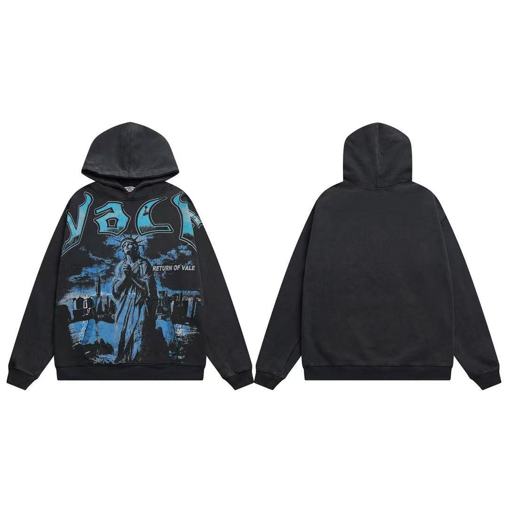 Vale Forever Praying Figure Graphic Hoodie