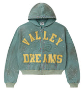 Vale Forever Bank Zip Up Hoodie Green