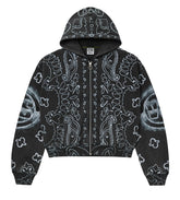 Vale Forever Flag Zip Up Hoodie Black