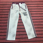 Vale Valley Retro Collegiate Washed Gray Track Pants