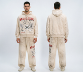 Vale Forever Cream Fallen Dreams Graphic Tracksuit Set
