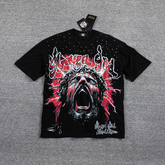 GLAZA GOD Thorns Rhinestone Lightning Graphic T-Shirt