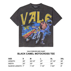 Vale Forever Camel Motocross Tee Black
