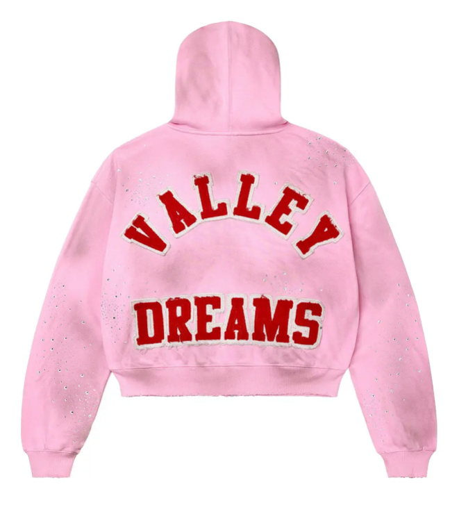 Vale Forever Venus Clustered Zip Up Hoodie Pink