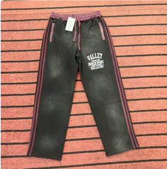 Vale Valley Retro High Street Washed Black Track Pants