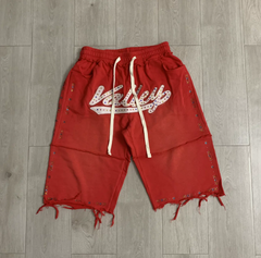 Vale Forever Valley Rhinestone Distressed Jorts