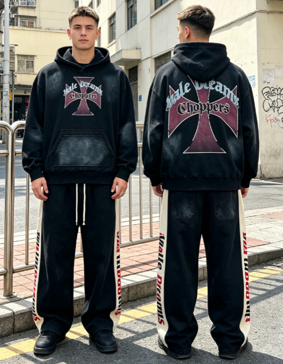 Vale Forever Choppers Gothic Cross Tracksuit Set