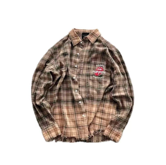 False Perception Rolling Stones Brown Cream Flannel