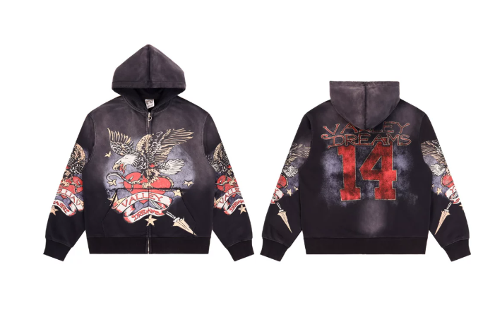 Vale Forever Nostalgia Eagle Graphic Tracksuit Set