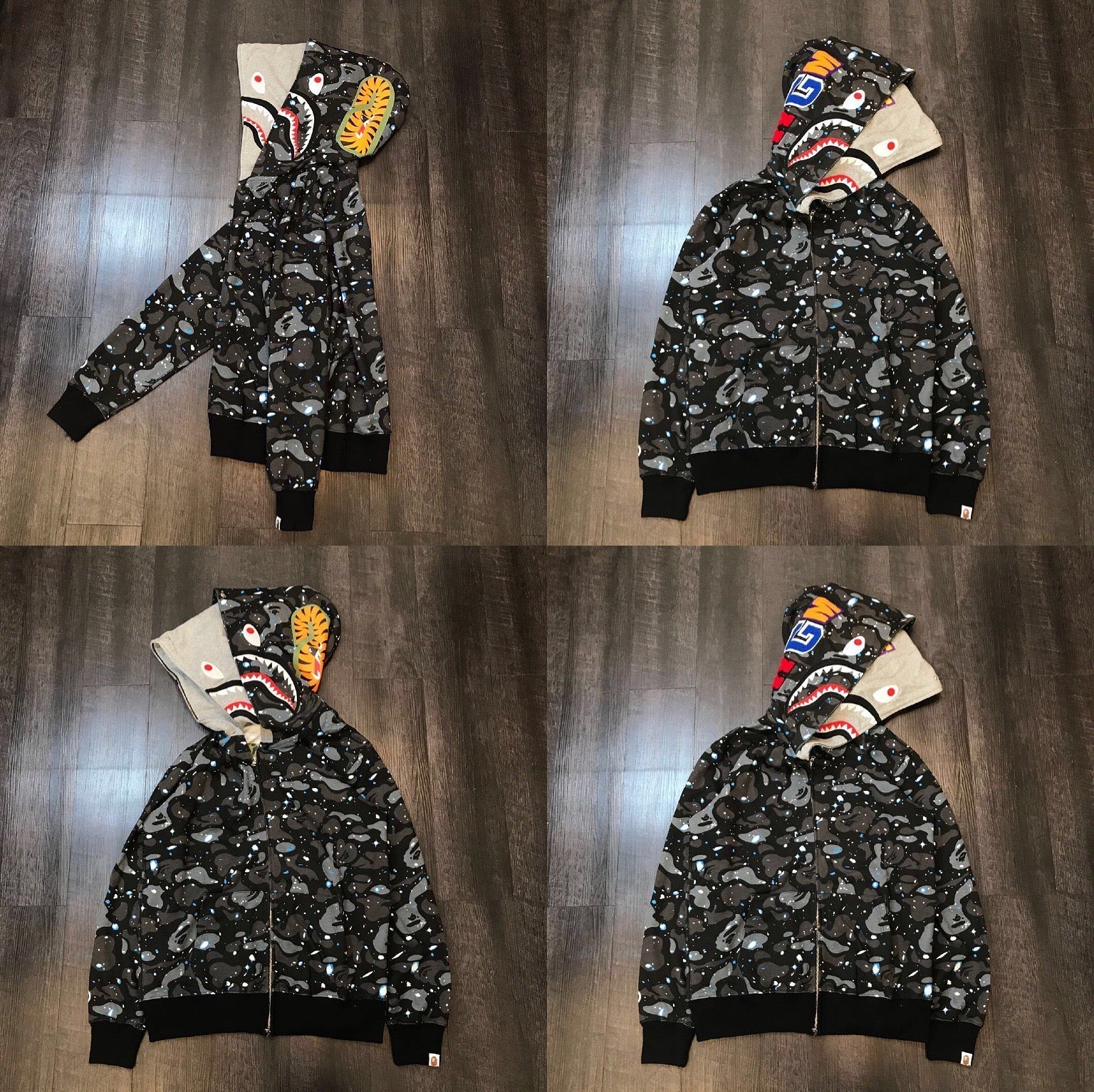 BAPE Shark Camo Full Zip Hoodie