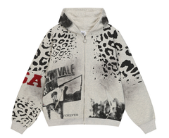 Vale Forever Leopard Graphic Washed Tracksuit Set