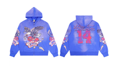 Vale Forever Blue Nostalgia Eagle Graphic Tracksuit Set