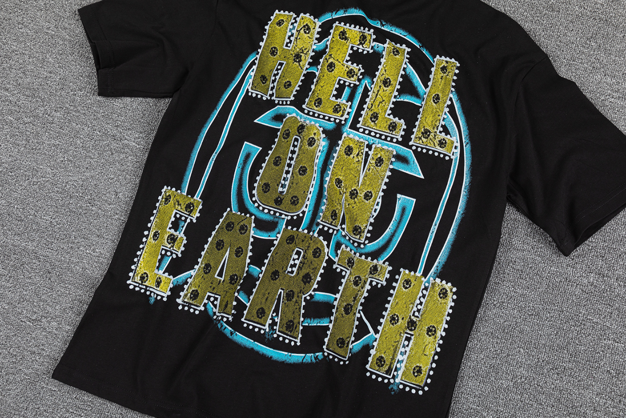 GLAZAGOD 2030 Rhinestone Electric Graphic T-Shirt
