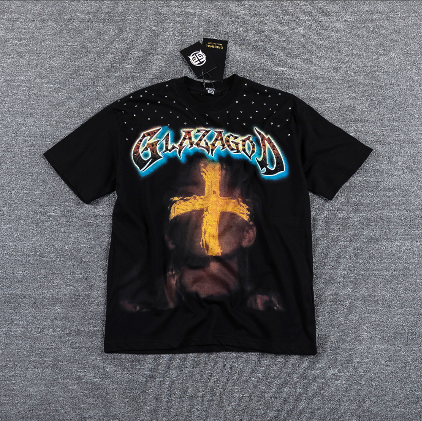 GLAZAGOD Blessed in the Vision Graphic T-Shirt