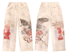 Vale Forever Cream Nostalgia Eagle Tracksuit Set