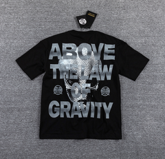GLAZAGOD Above the Law of Gravity Alien Graphic T-Shirt