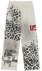 Vale Forever Leopard Graphic Washed Tracksuit Set