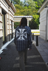 False Perception Iron Cross Embroidered Flannel