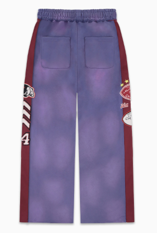 Vale Forever Purple Tie-Dye Varsity Sweatpants