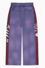 Vale Forever Purple Tie-Dye Varsity Sweatpants
