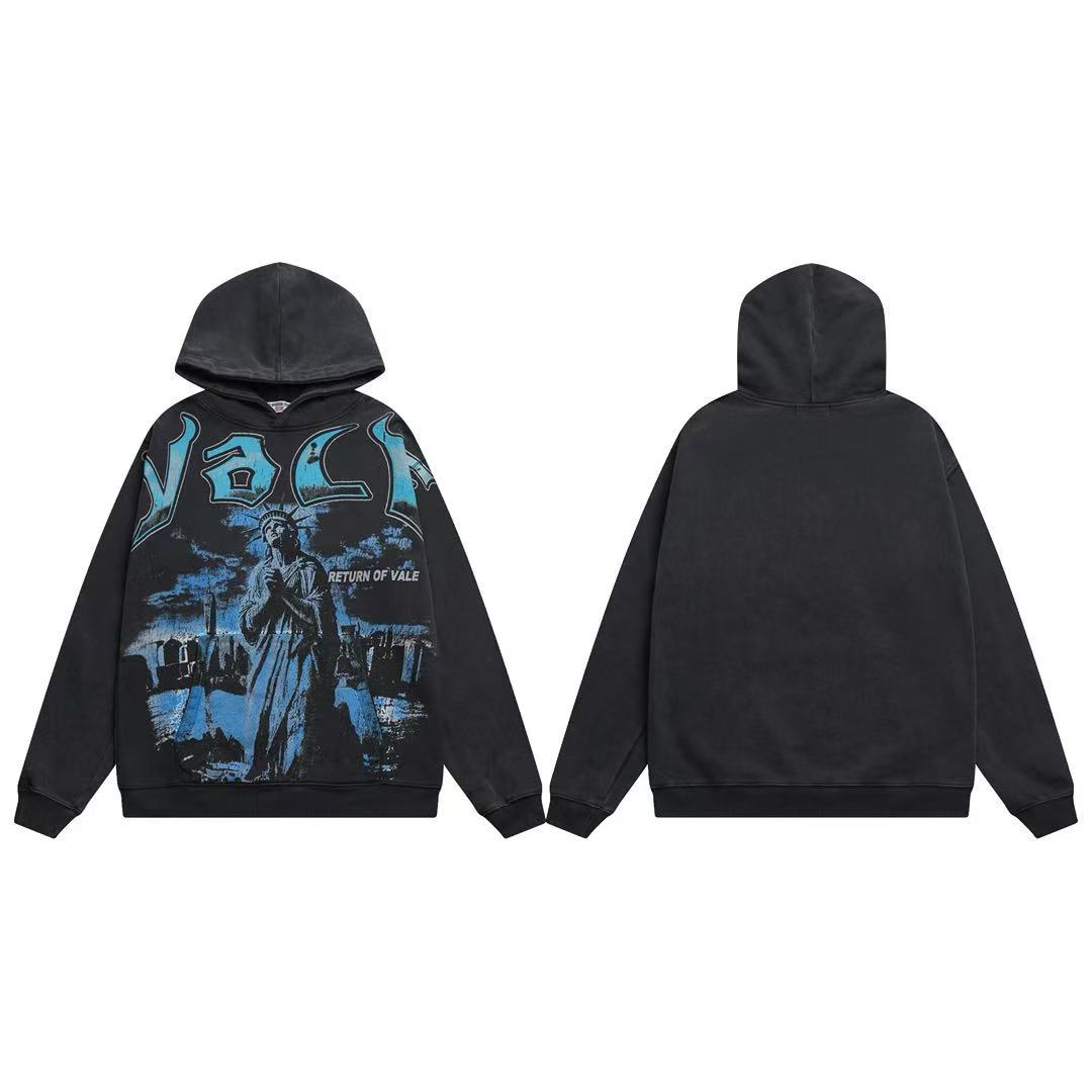 Vale Forever Praying Figure Graphic Hoodie