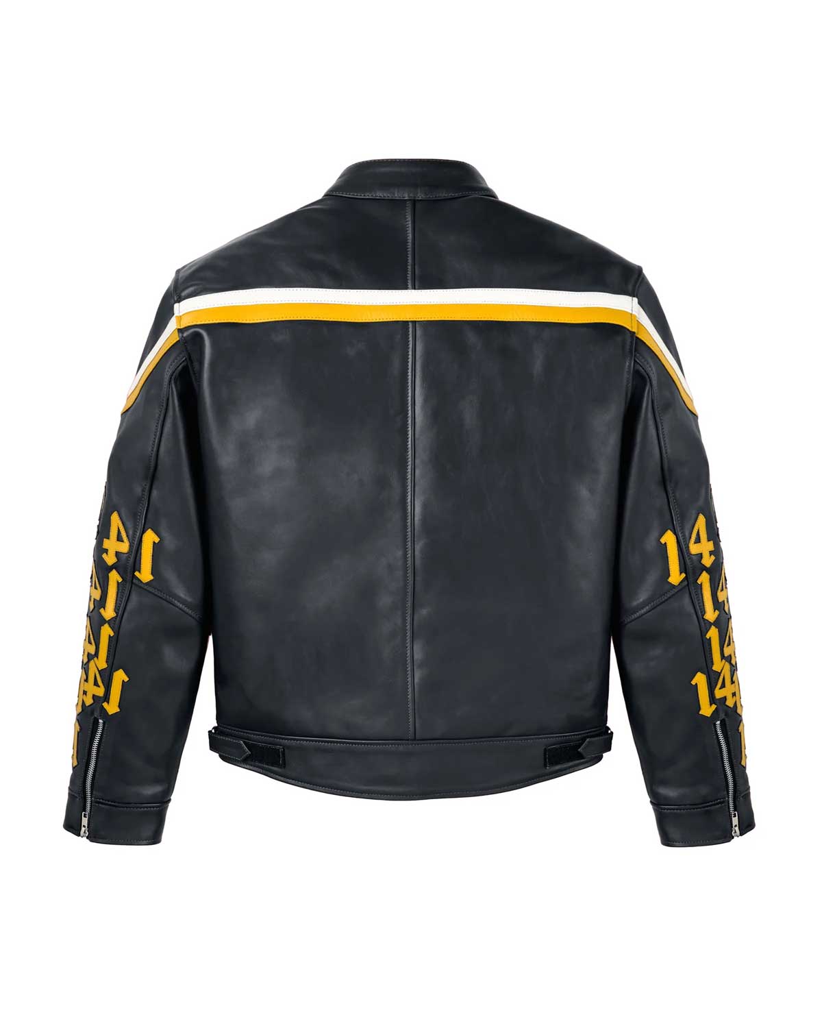 Vale Forever 14 Moto Leather jacket Black/Yellow