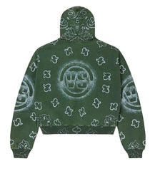 Vale Forever Flag Zip Up Hoodie Green