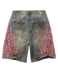 Vale Forever Lucky Charms Jorts Blue/Pink