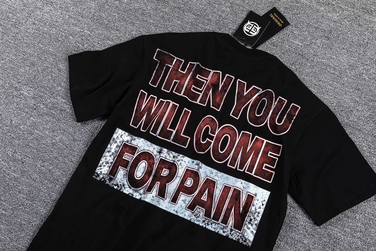 GLAZAGOD Welcome For Pain Red Cross Graphic T-Shirt