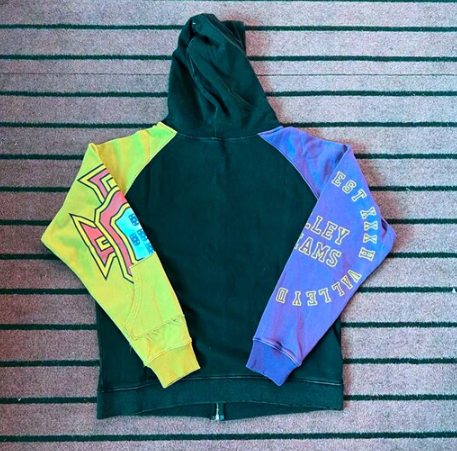 VALE Valley Dreams Neon Zip-Up Hoodie