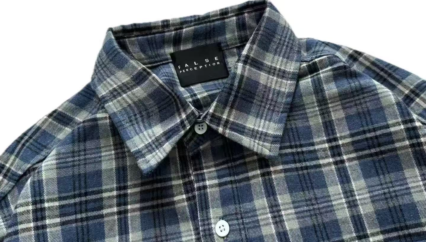 False Perception Banned Vampire Embroidered Flannel