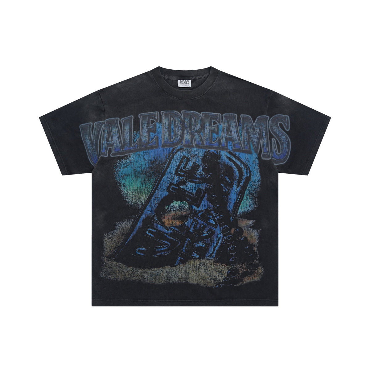 Vale Forever Dog Tag Big Tee Black