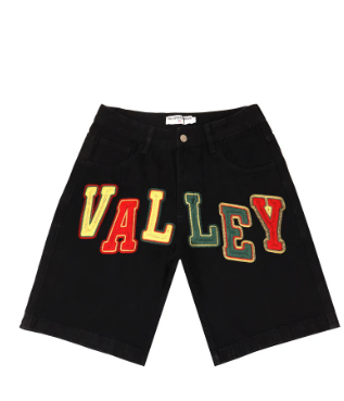 Vale Forever Valley Rhinestone Distressed Denim Shorts