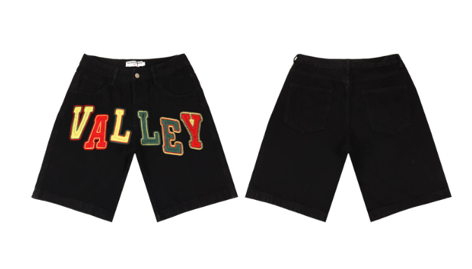 Vale Forever Valley Rhinestone Distressed Denim Shorts
