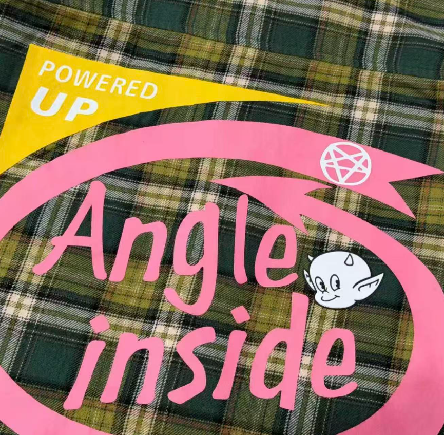 False Perception Angle Inside Plaid Flannel Shirt