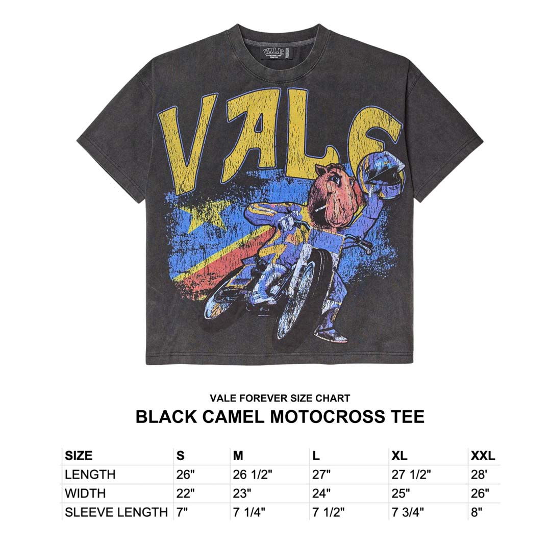 Vale Forever Camel Motocross Tee Black