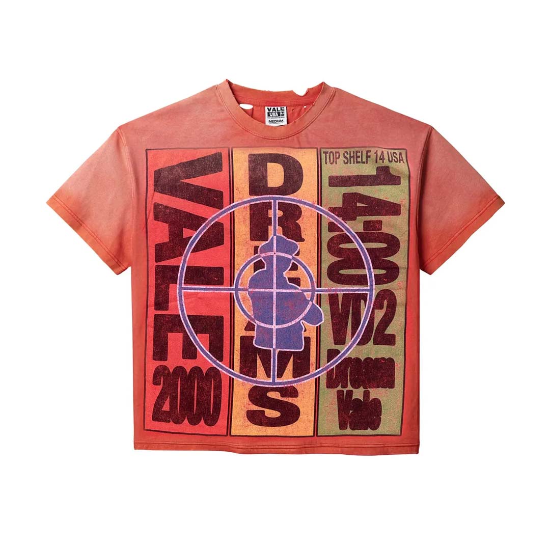 Vale Forever Shooting Range Tee Faded Red